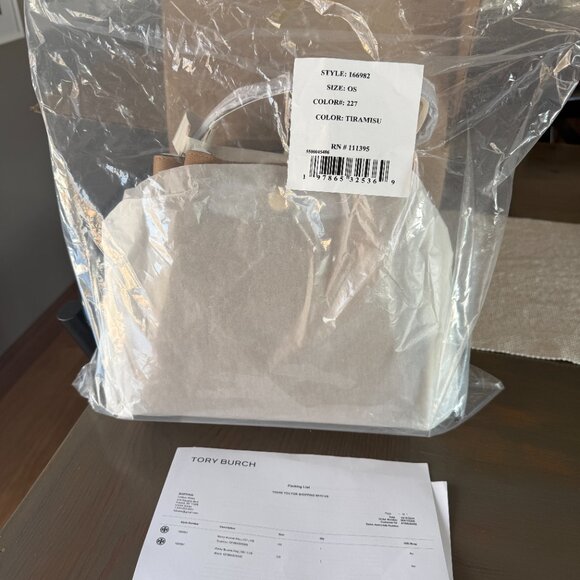 Tory Burch Romy Bucket Bag - Tiramisu - Picture 7 of 7